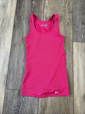 Under Armour Women's Hot Pink Ribbed Racerback Tank